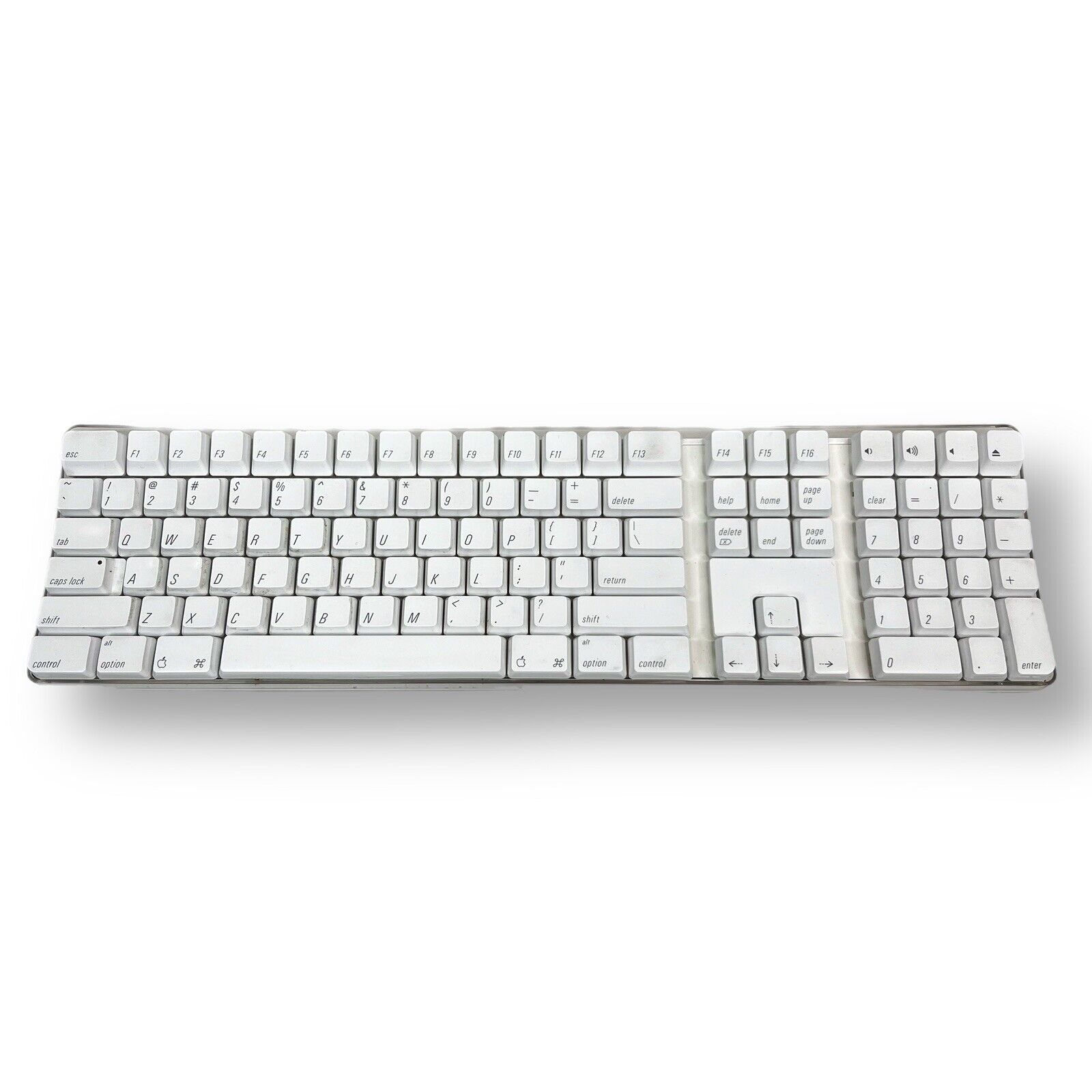Apple Mac A1016 Wireless Keyboard Clicky White Works