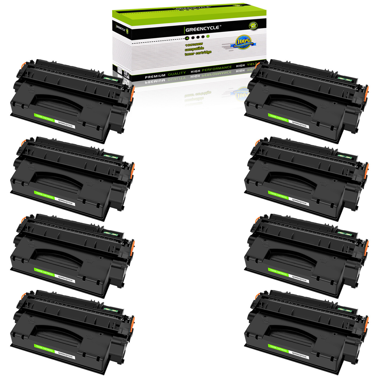 8PK Q5949X Toner Cartridge Compatible For HP 49X LaserJet 1320tn 1320nw 3392