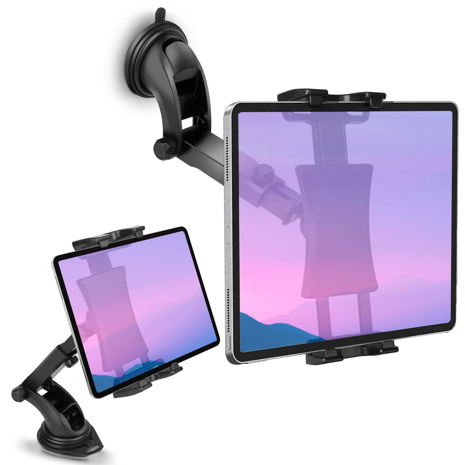 Car Dashboard & Windshield Mount Holder, 360° Rotation Window Dash Stand for ...