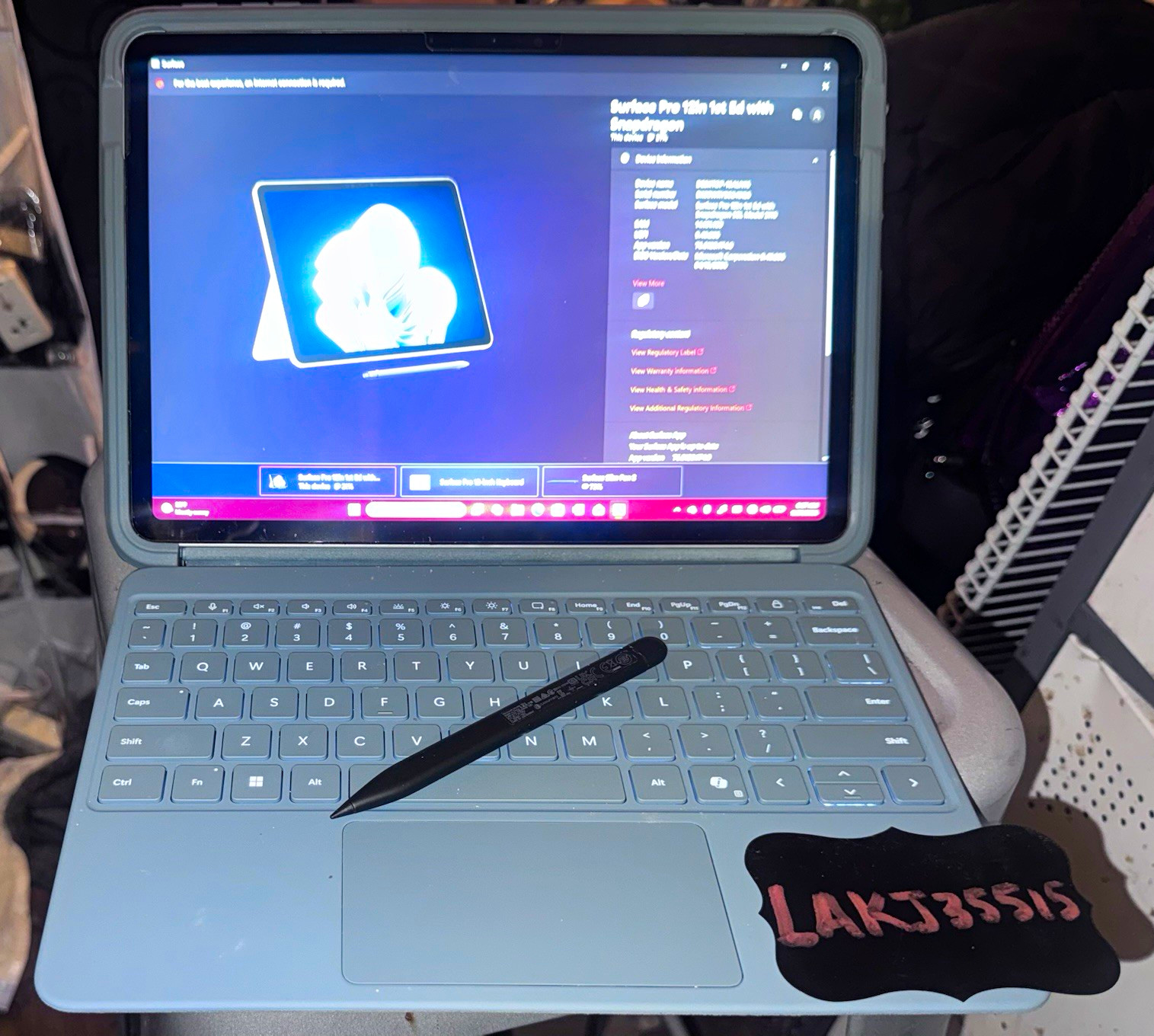 Microsoft Surface Pro 12” Snapdragon x plus platinum bundle w/ keyboard slimpen2