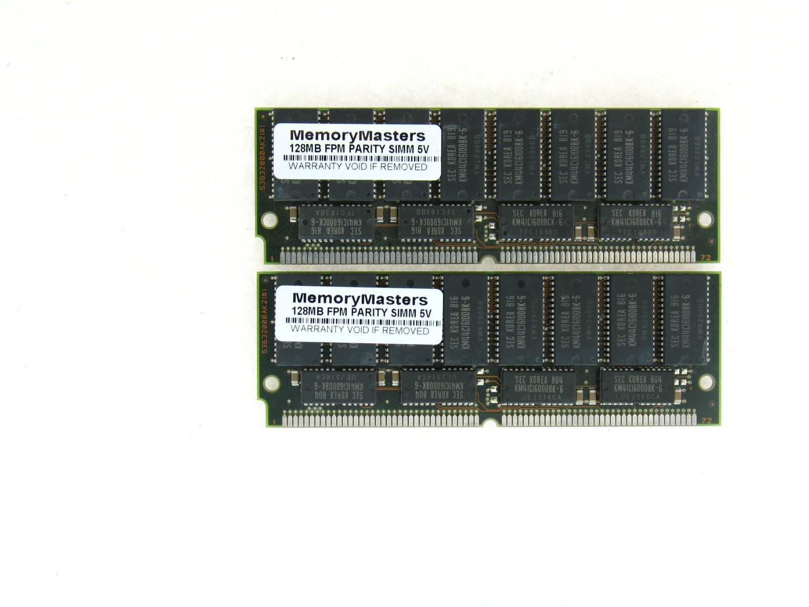256MB (2X128MB) FPM PARITY 60NS SIMM 72-PIN 5V 32X36