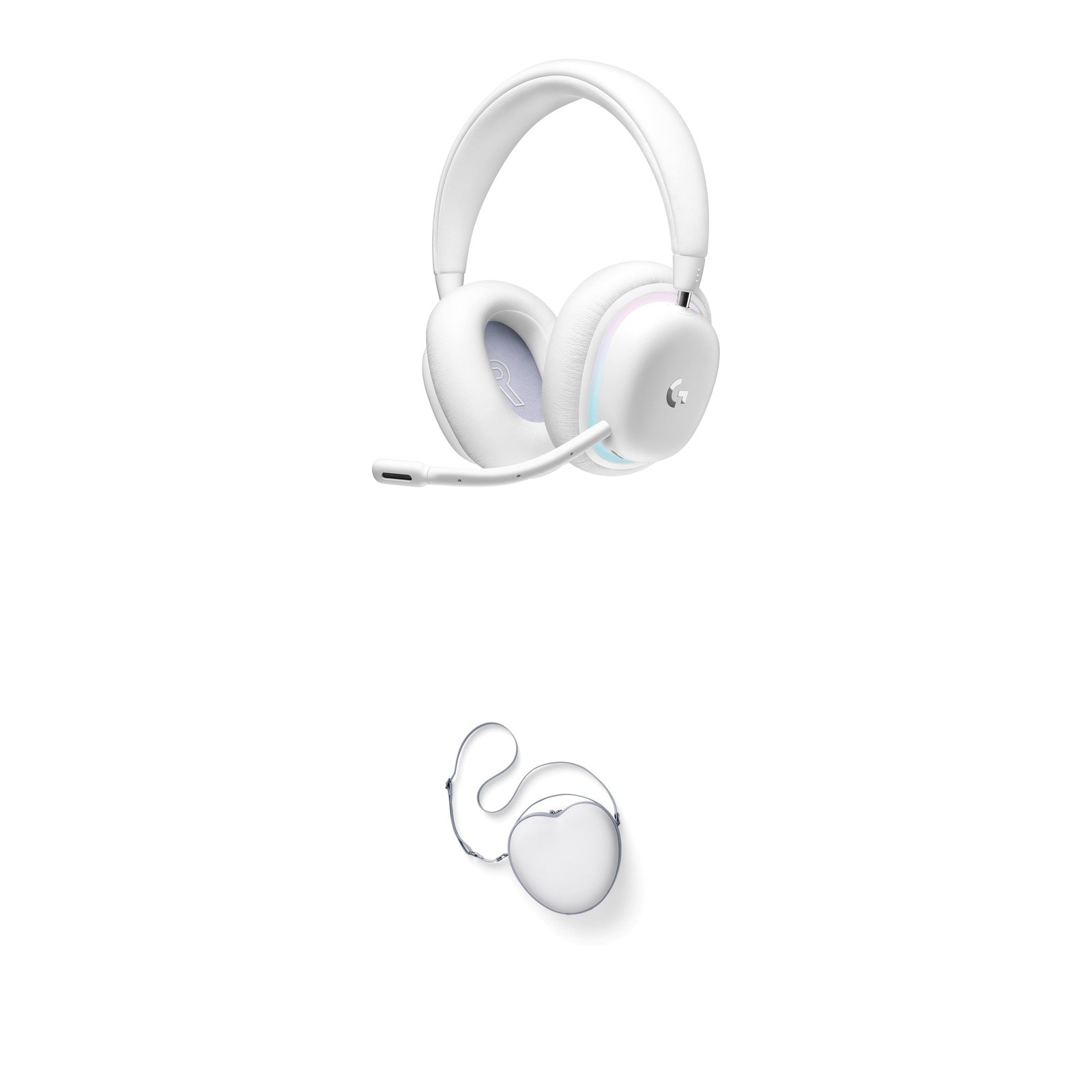 Logitech PC Wireless Audio Bundle: G735 Aurora Headset + Case - Off-White