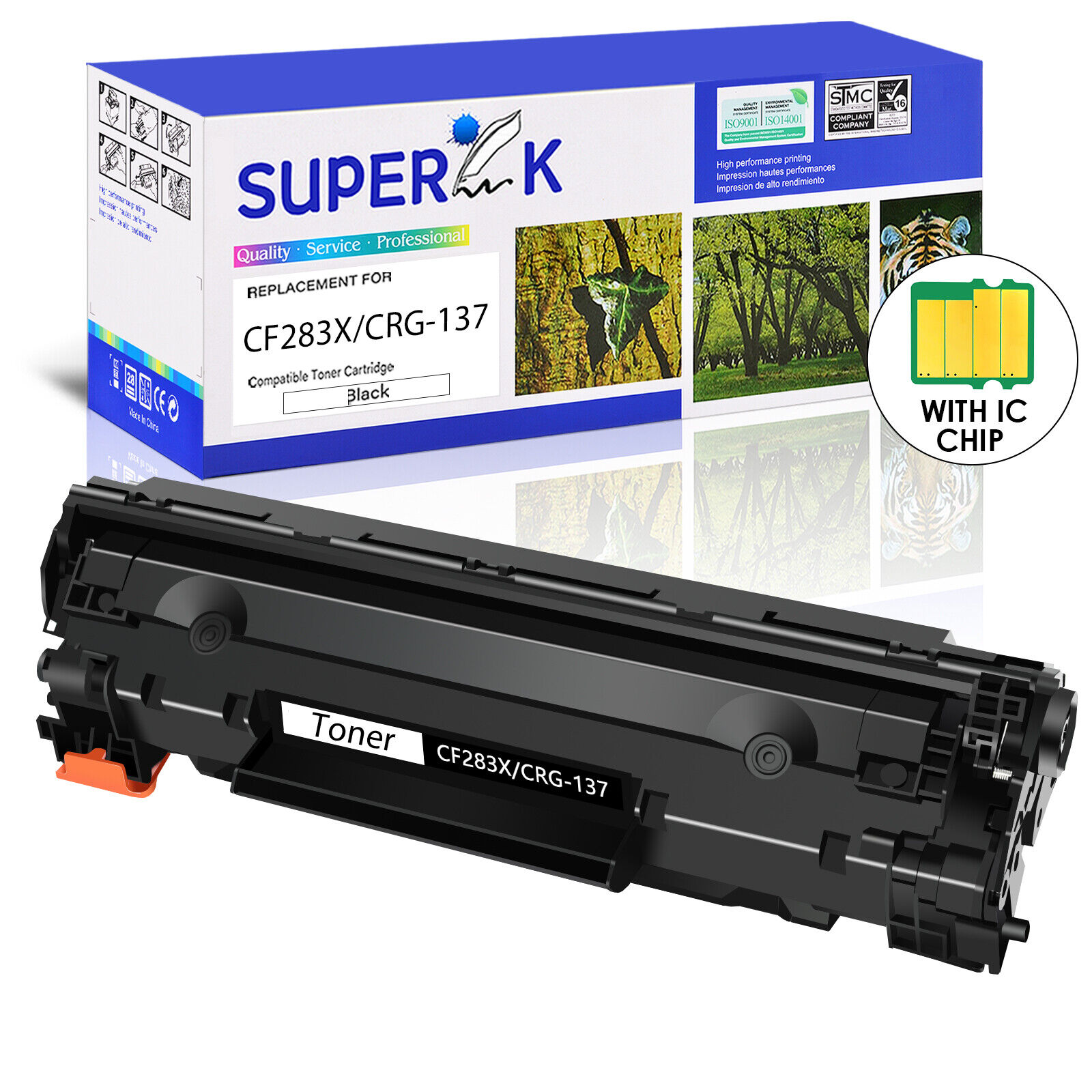 1-8PK CF283X 83X Toner Compatible for HP LaserJet Pro MFP M225dn M225dw Printer