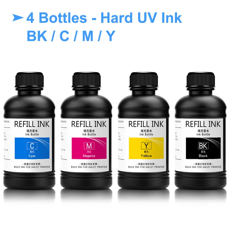 4×250ML UV Ink For Epson 1390 L800 L1800 L805 R1800 R1900 UV DTF Printer