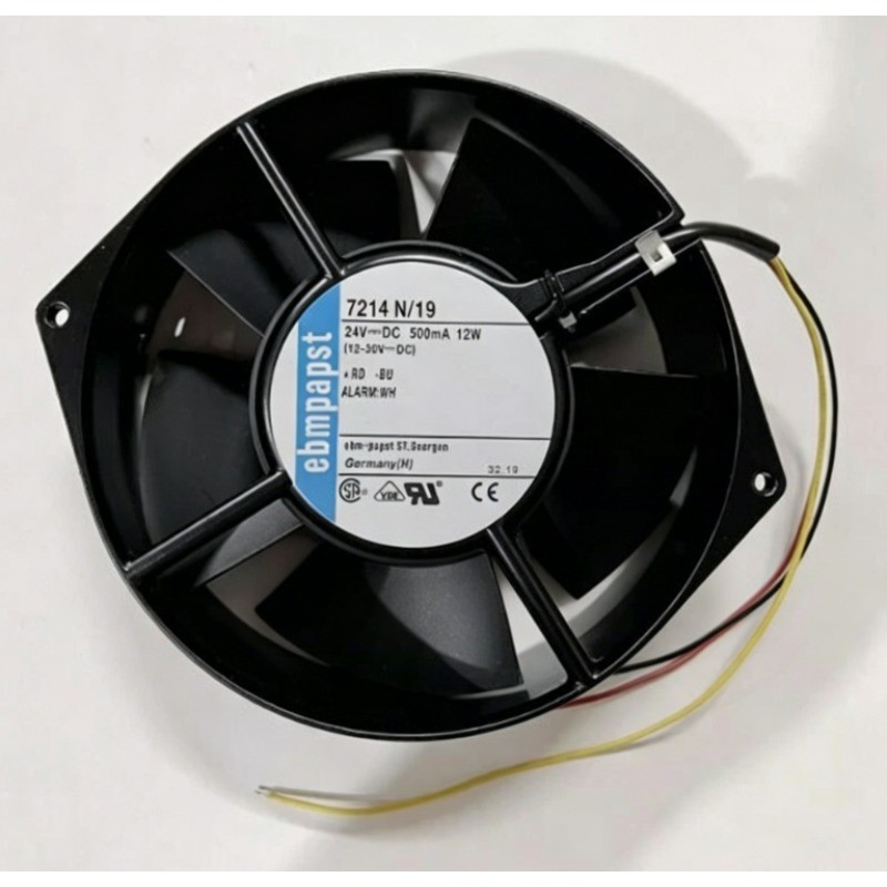 1PC New 7214N/19 24V 12W 170*150*55MM 3-wire Aluminum Frame Cooling Fan