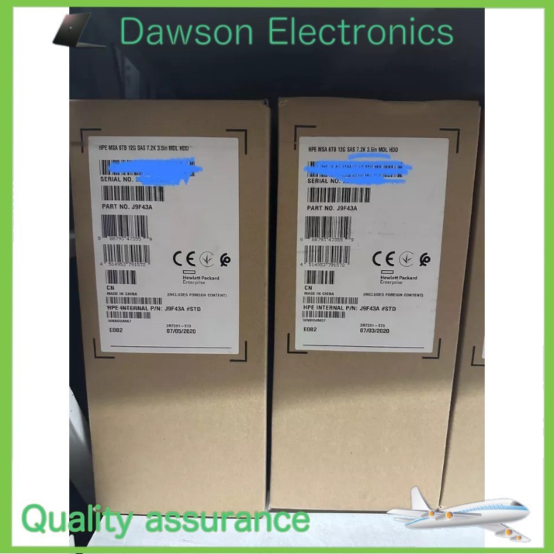 J9F43A NEW HPE MSA J9F43A 787643-001 3.5" 6TB SAS 12G 7.2K LFF HDD Hard Drive