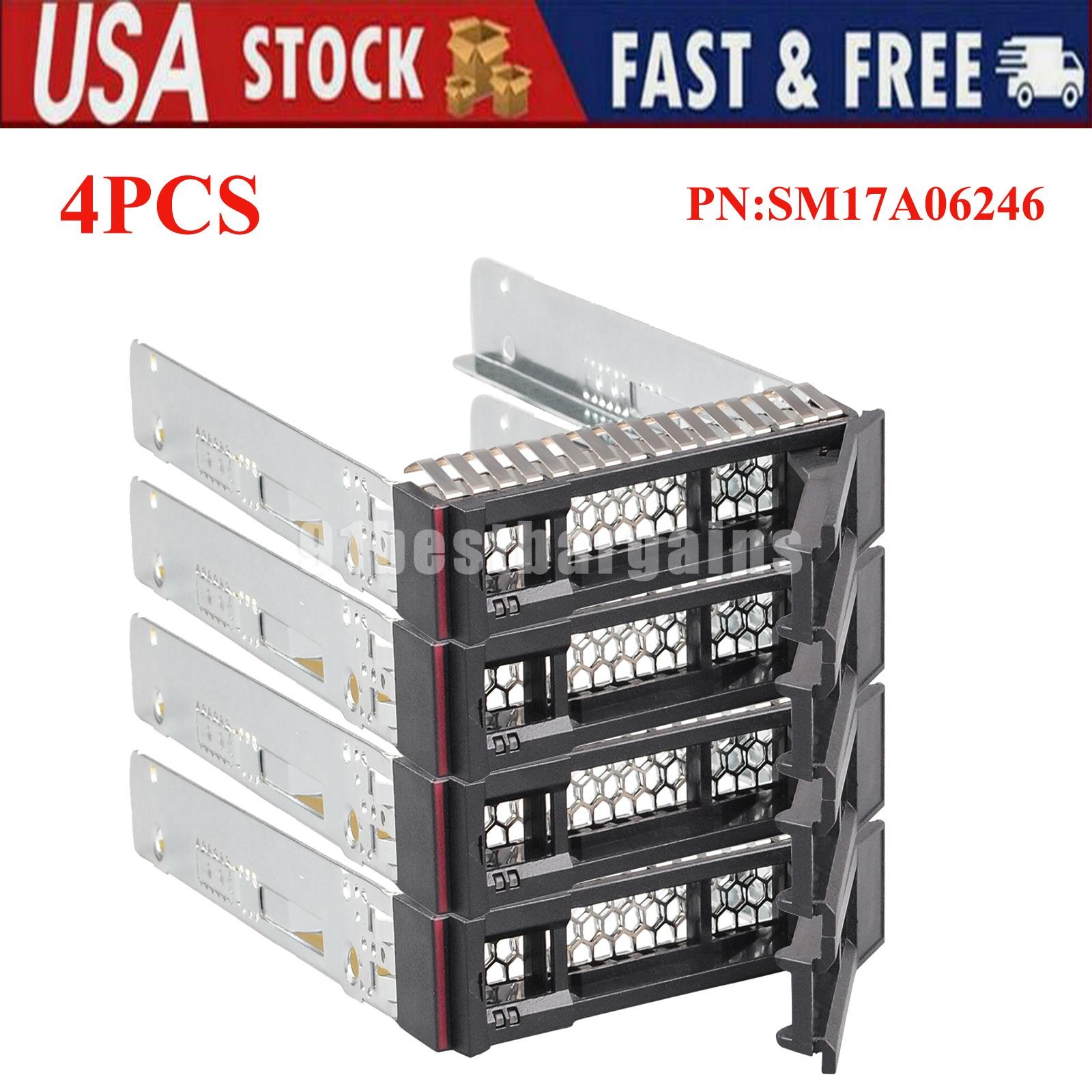 4 Pack Server HDD Tray Caddy SM17A06246 for Lenovo ThinkSystem SR550 SR630 SR650