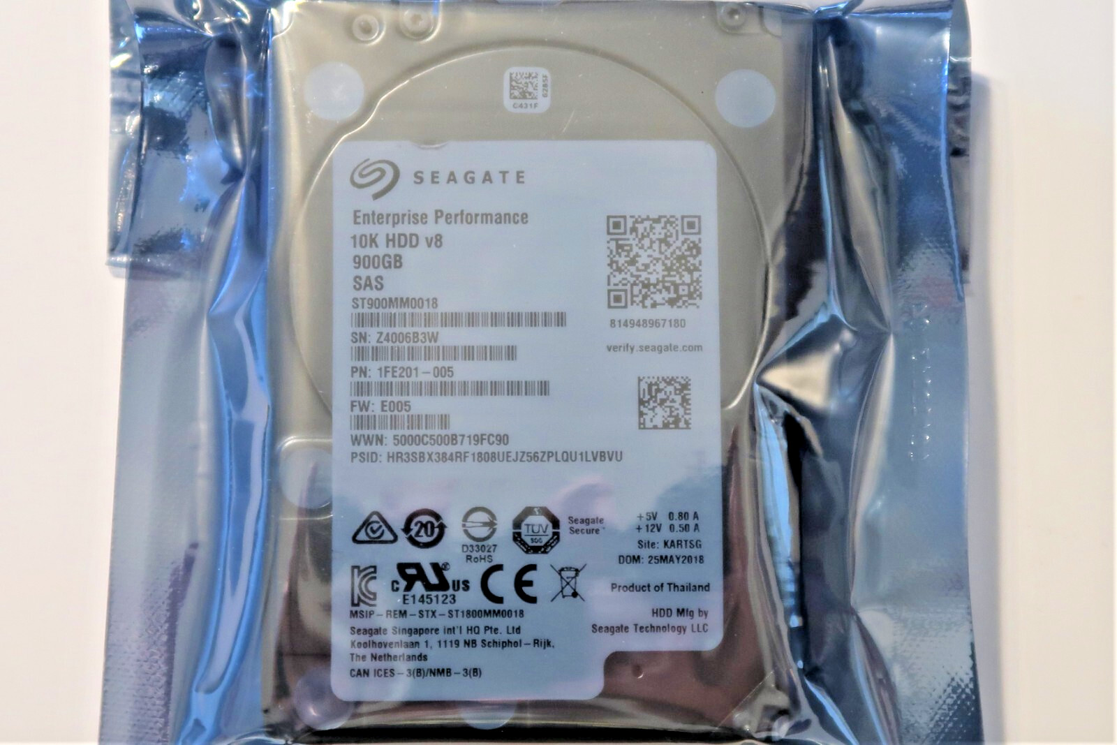 Seagate ST900MM0018 1FE201-005 10k 128MB 12Gb/s 900gb 2.5" SAS hard drive
