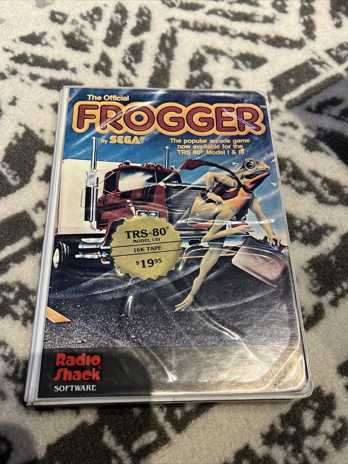 Sega TRS-80 Frogger Model I-III 16k Tape Radio Shack Complete In Box 1983
