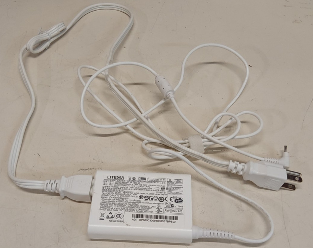 Liteon PA-1650-80 AC Adapter White 19-Volt 3.42-Amp for Acer Chromebook Laptops