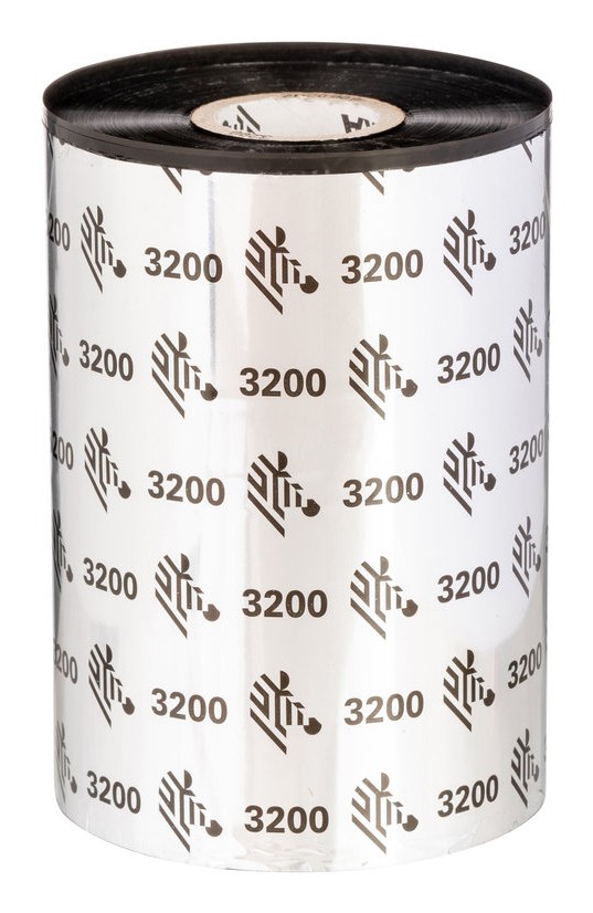 Zebra 3200 Wax/Resin Ribbon 6-Pack Black 110mm x 450m 03200BK11045