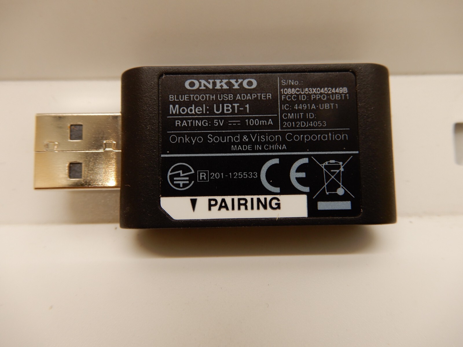 Onkyo UBT-1 Bluetooth USB Adapter