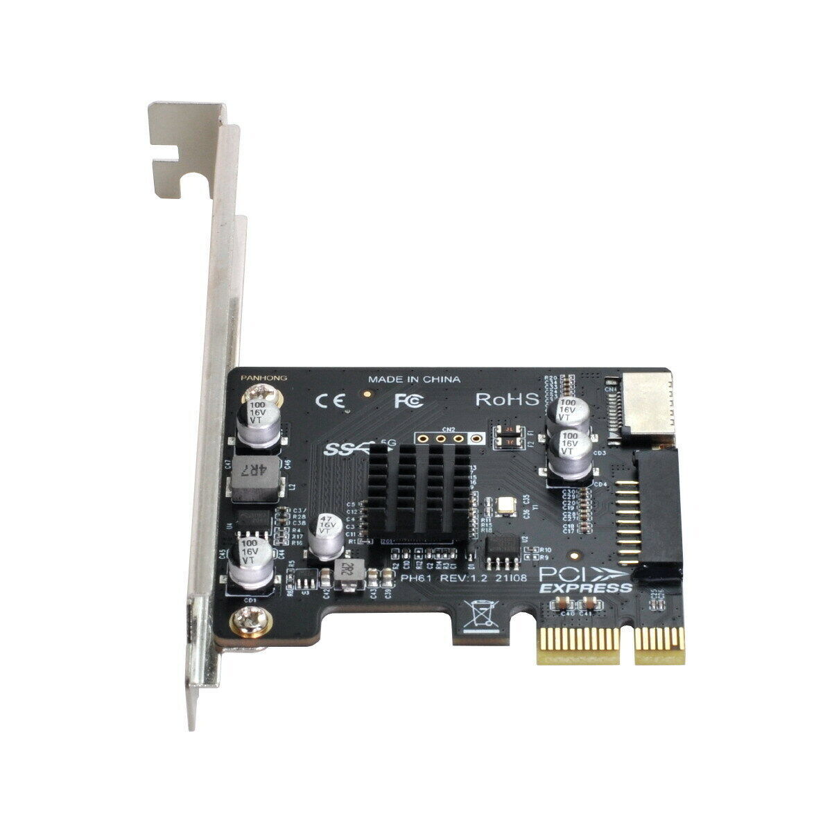 Cablecc 5Gbps Type-E USB 3.1 Front Panel Socket & USB 2.0 to PCI-E 1X Card VL805