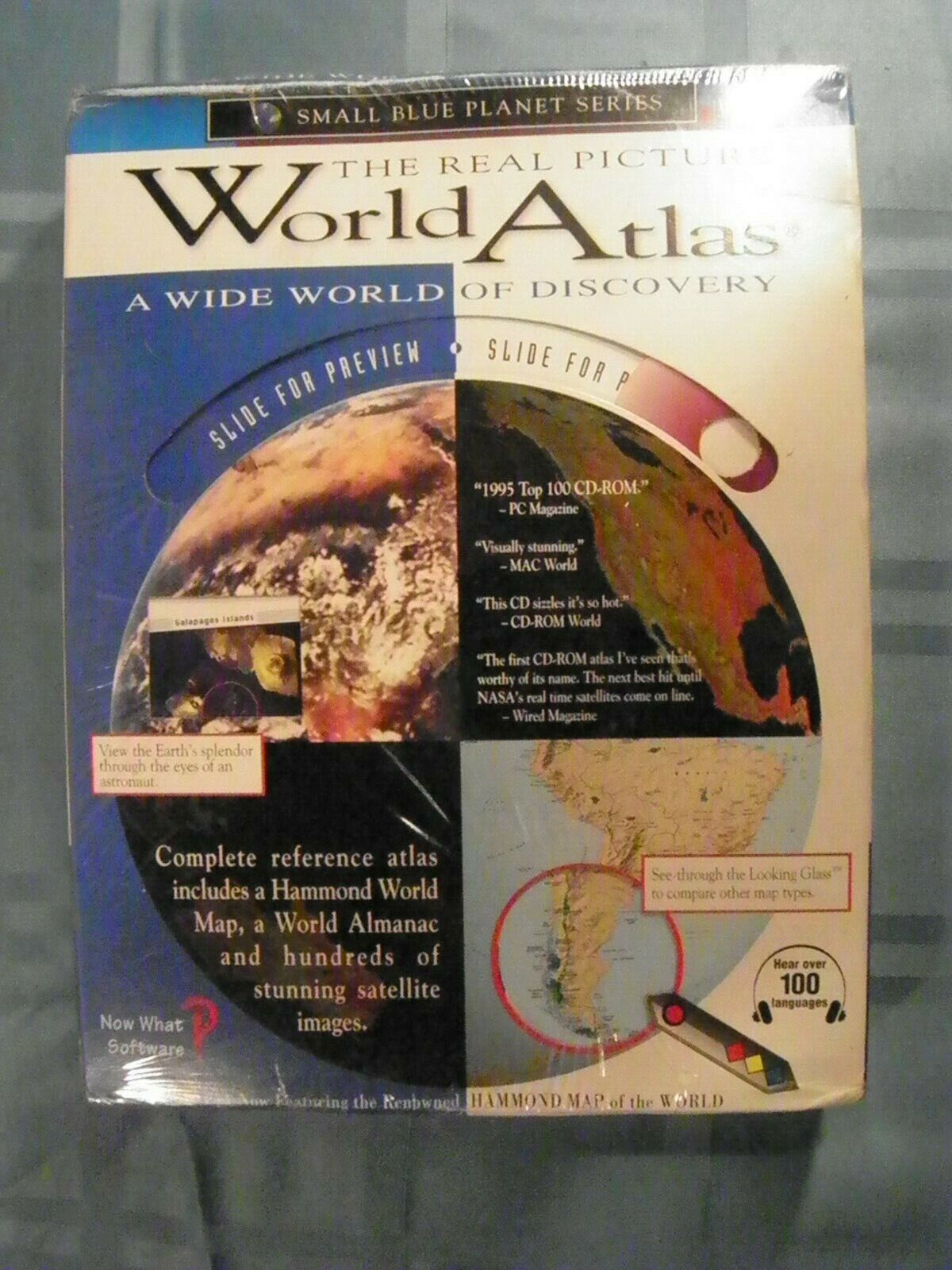 Real picture world atlas NOS MACos7.0  windows 95   1995 now what software  