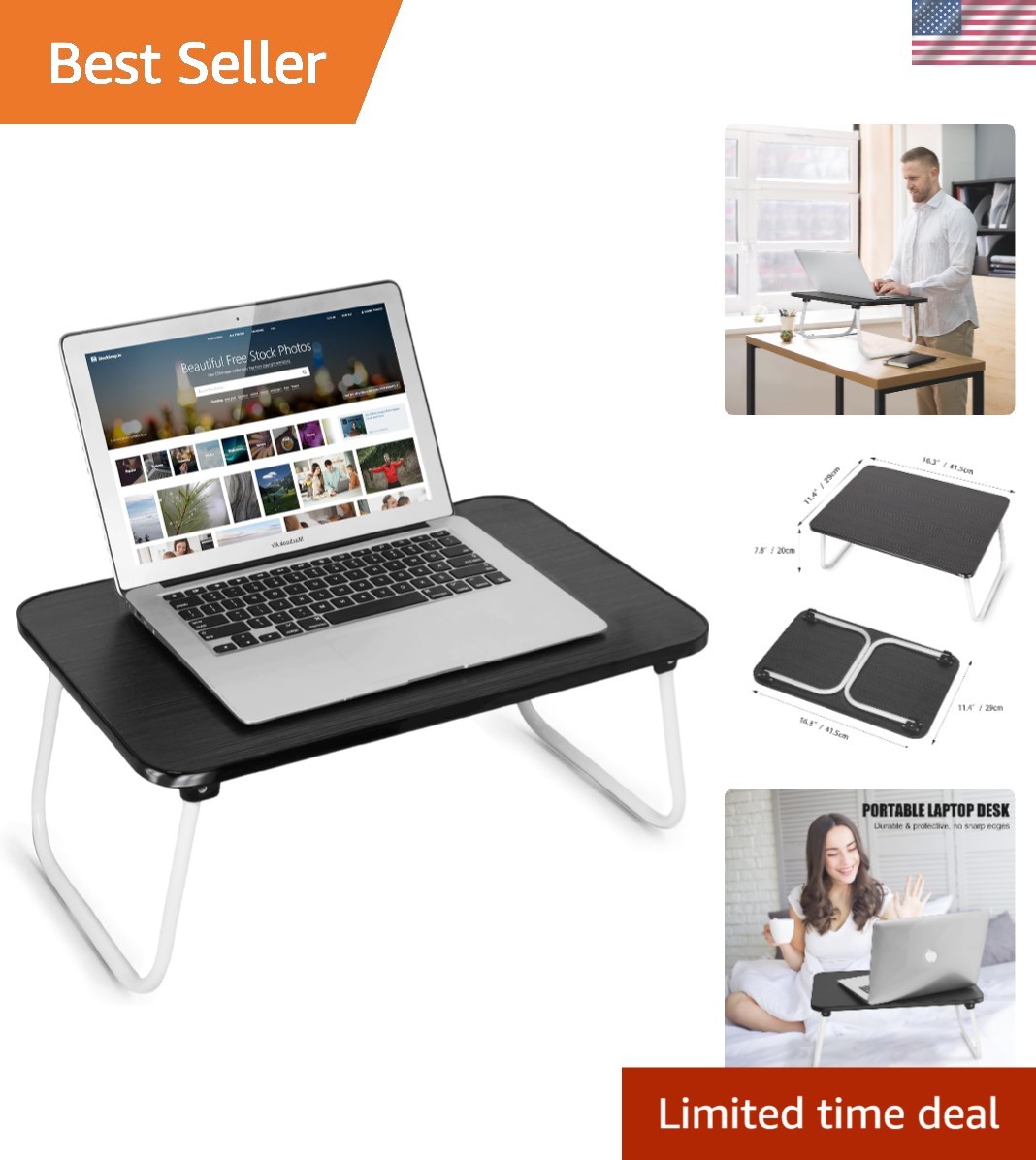 Multi-Purpose Foldable Laptop Tray - Convenient Mini Table for Home & Travel