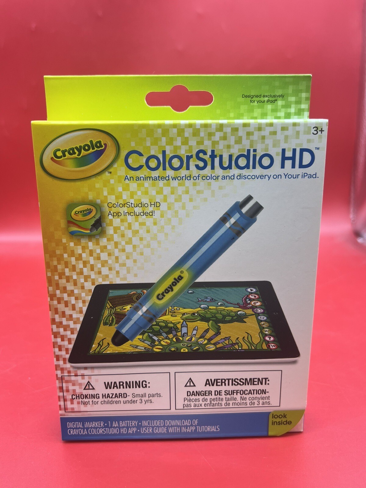 NEW Crayola/Griffin ColorStudio HD Stylus & App for Apple iPad crayon color pen