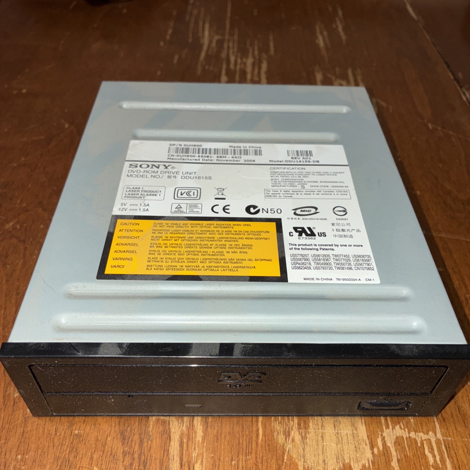 Sony DDU-1615-DS DVD-Rom Desktop Disk Drive Black CD Optical 2005