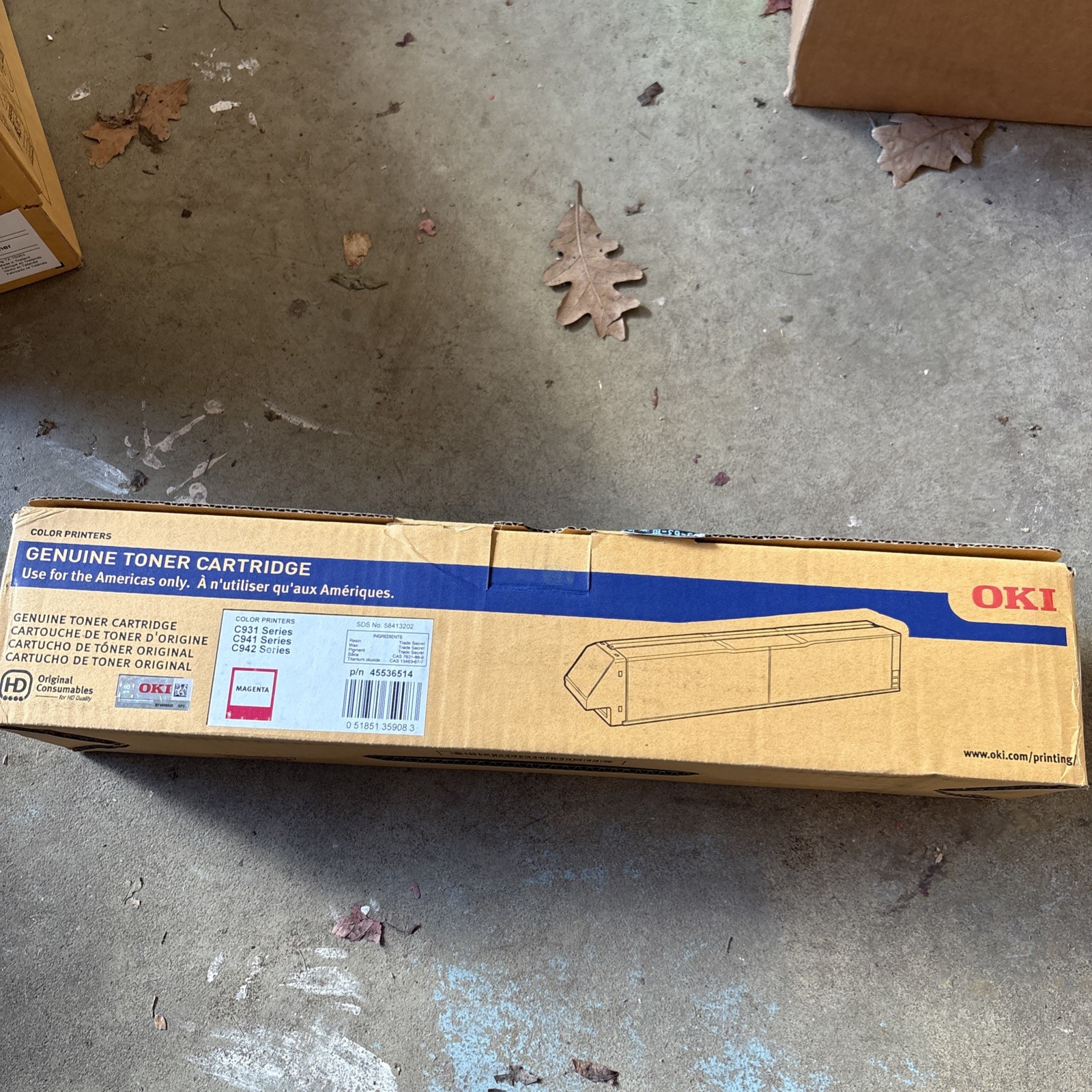 OKI 45536514 Magenta High Capacity Toner - C931, C941, C942 - Genuine OEM
