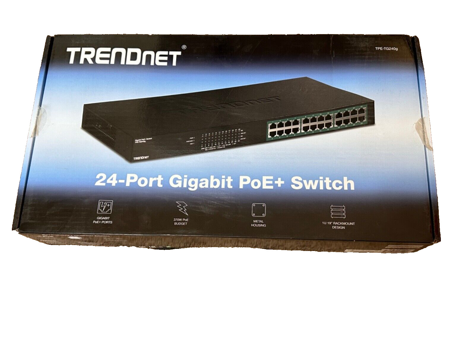 TRENDnet TPE-TG240G 24-Port Gigabit POE+ Ethernet Switch (NEW IN BOX)