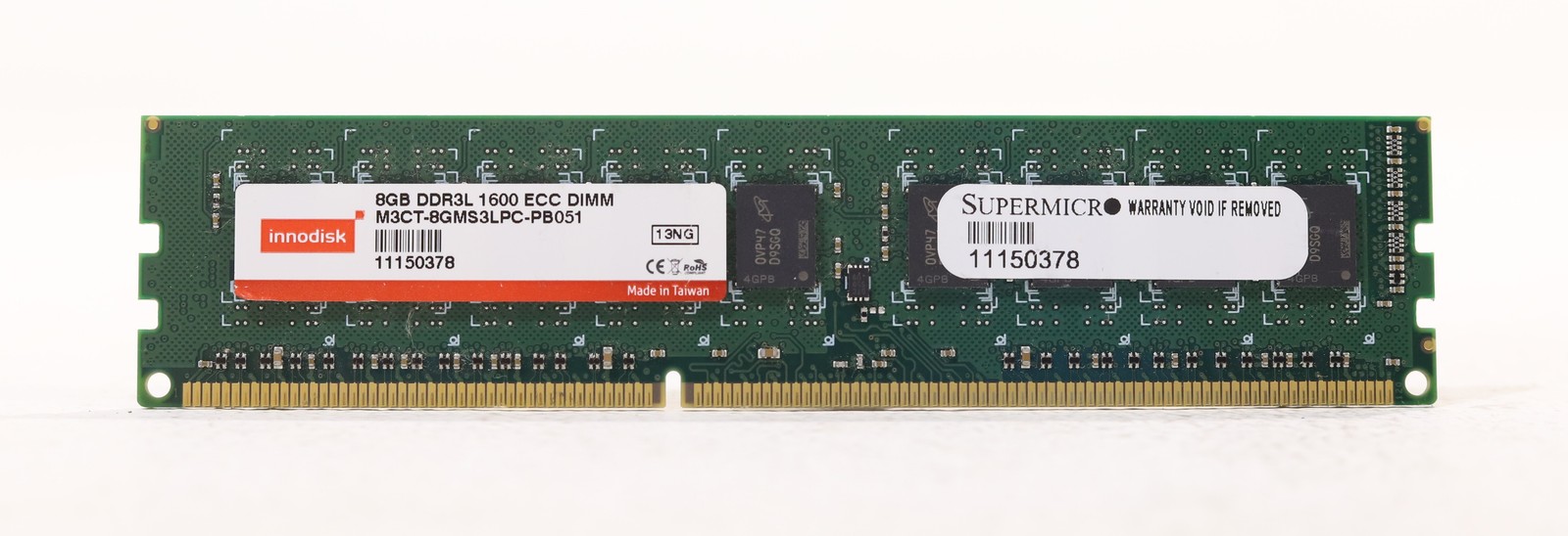 Innodisk 8GB 2Rx8 PC3L-12800E ECC Unbuffered Server RAM M3CT-8GMS3LPC-PB051