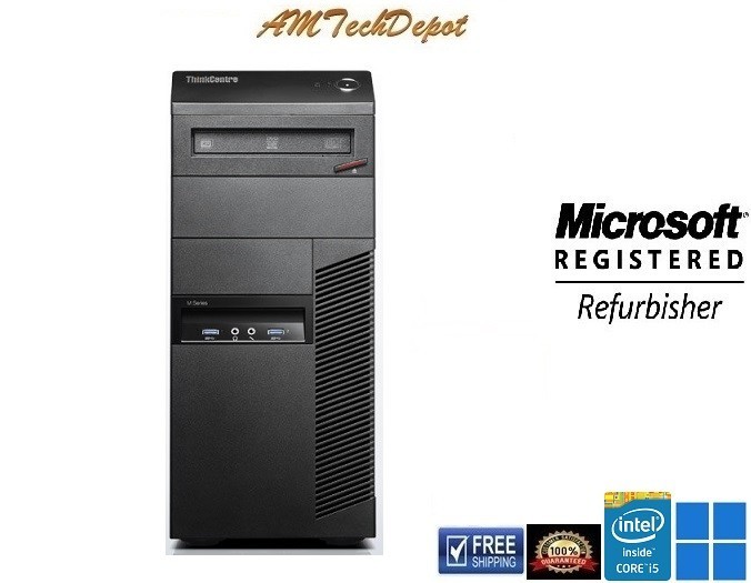 Lenovo ThinkCentre M82 Core i5-3470 16GB 320GB HDD Tower Win11 Pro 64-Bit