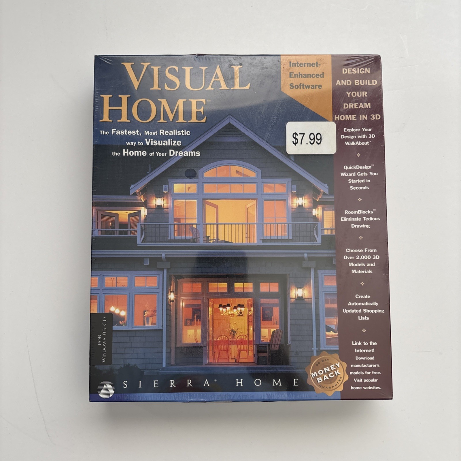 Visual Home by Sierra Home - Vintage 1998 Windows 95 CD-ROM PC 486 New & Sealed