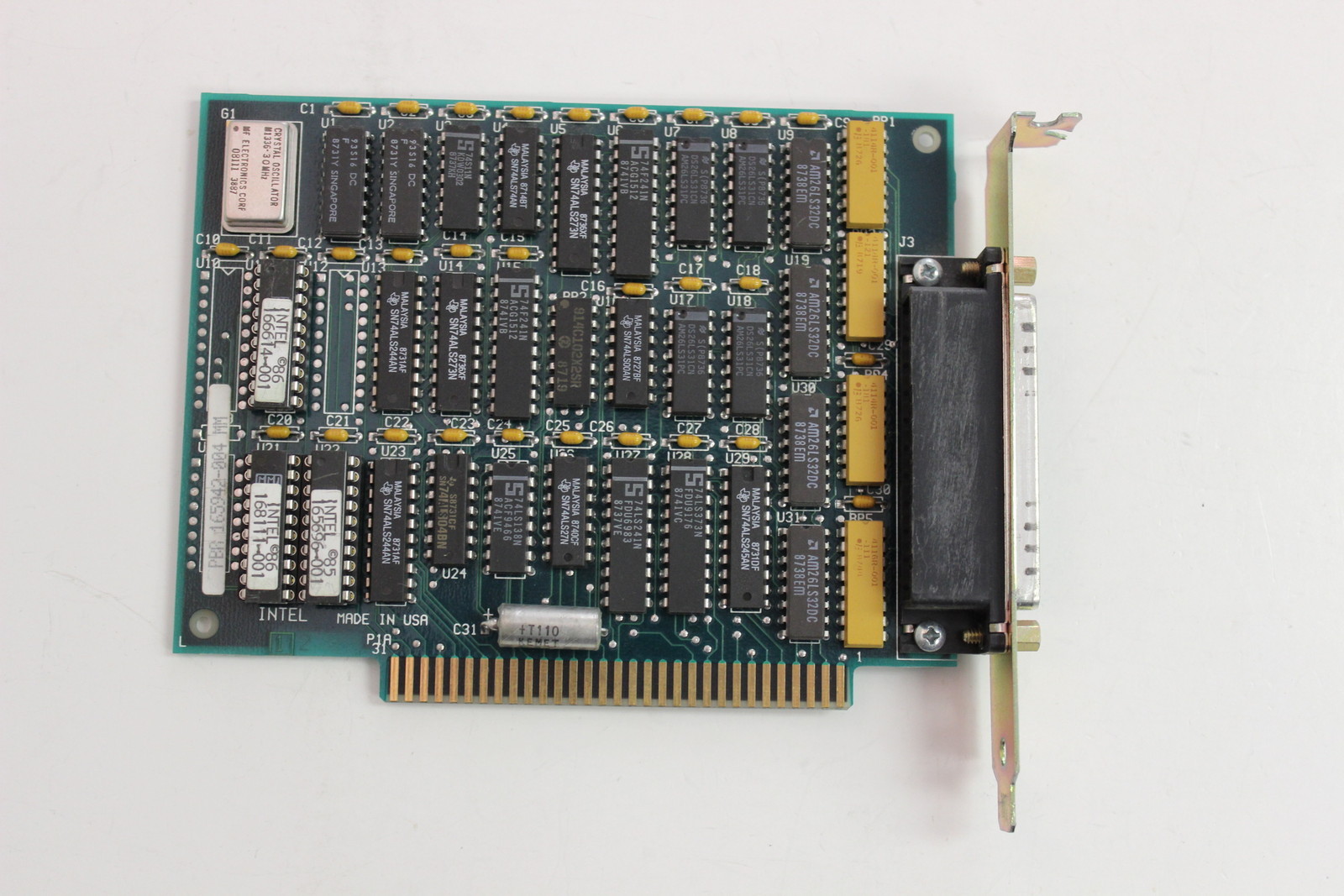 INTEL 165942-004 8 BIT ISA ADAPTER BOARD PB165943-001 PBA 165942-004