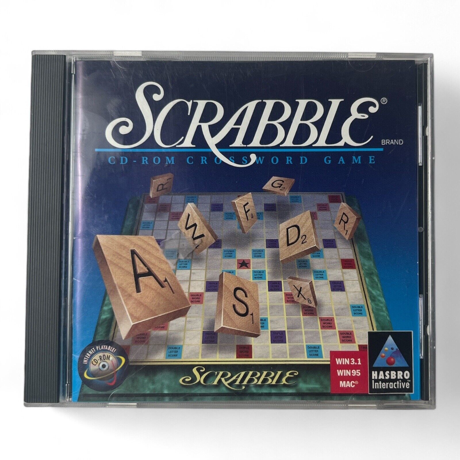 Scrabble Hasbro CD-ROM Crossword Game for Windows 3.1 95 and MAC