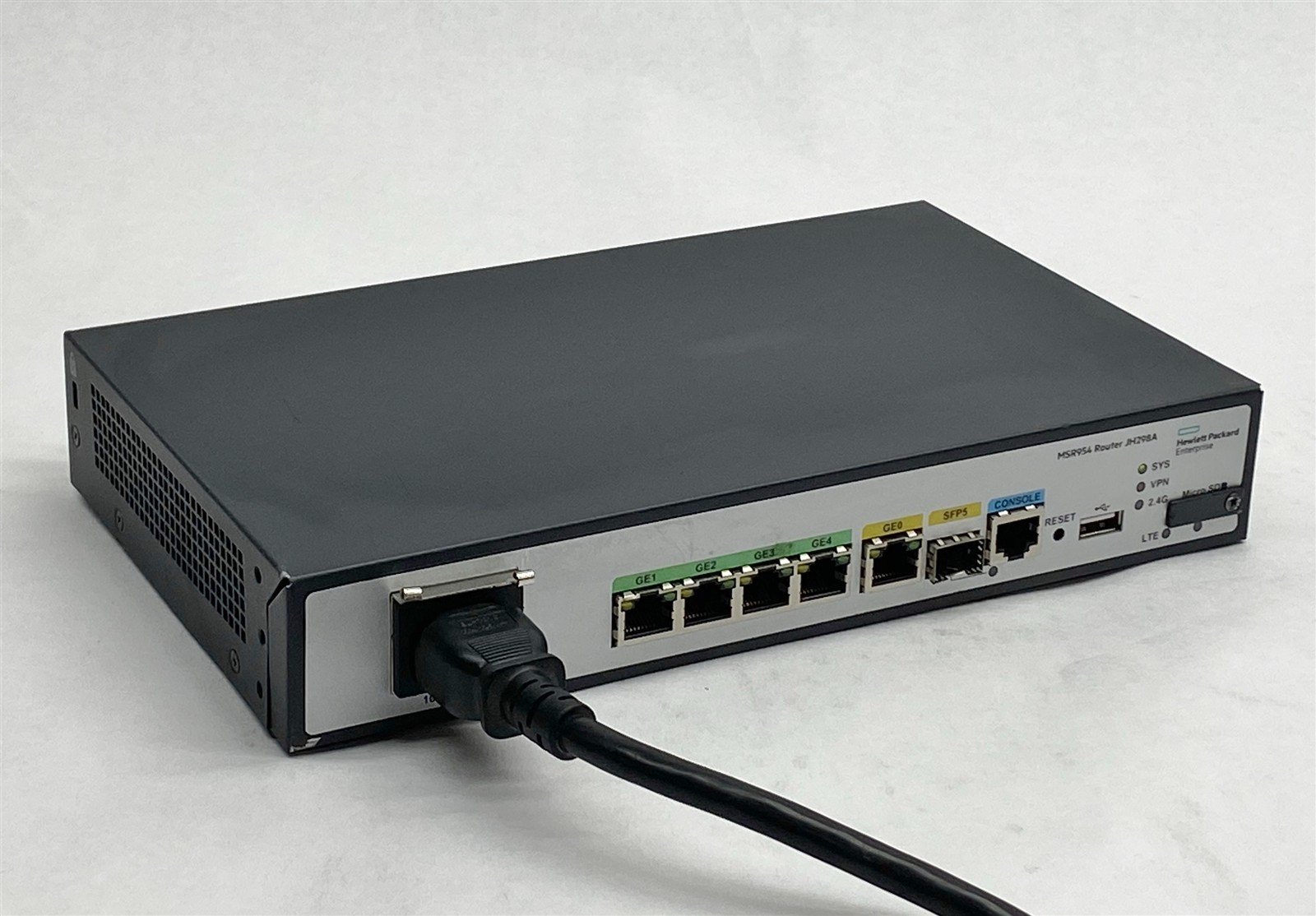 HPE FlexNetwork MSR954 MSR954-W 2GBE-WAN 4GBE-LAN 802.11n Wireless Router JH298A