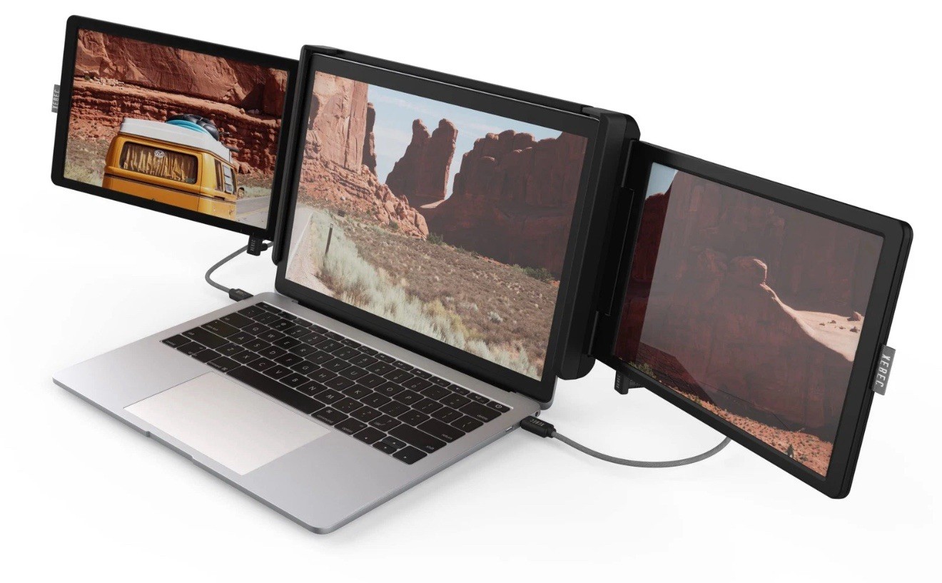 XEBEC Tri-Screen 2 | 10.1" Portable Laptop Monitor | XTS2-4-004180 NEW (H3)