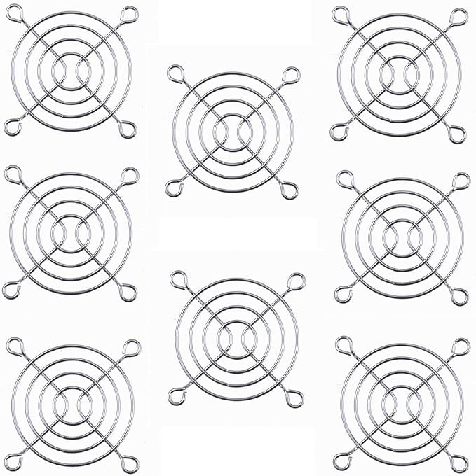 Fan Grill Metal Household Grill Protector Finger Guard for 60mm Case Fan 8pcs Si