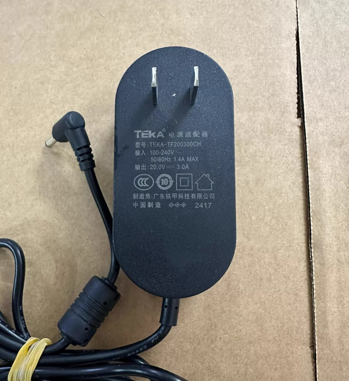 Original Teka TEKA-TF200300CH 20V 3A 60W 3.5*1.35 Adapter For Monitor Speaker