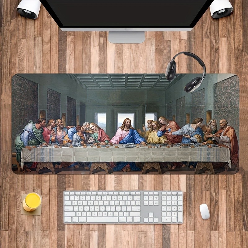 A Large Oil Painting Wall Art of The Last Supper - a Famous Design Mouse Pad,