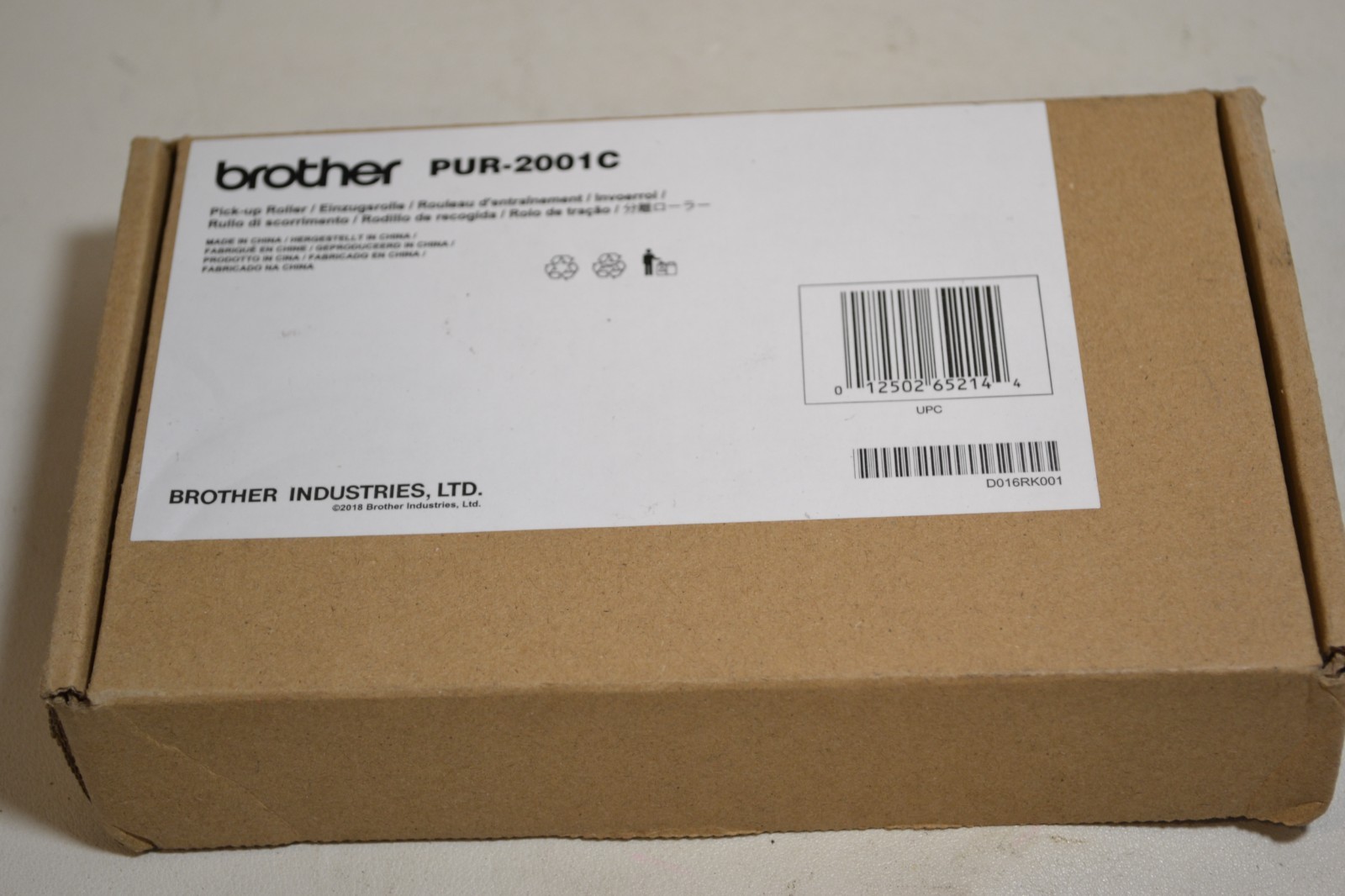 GENUINE Brother PUR-2001C Pick-Up Roller for Select ADS-Series Scanners