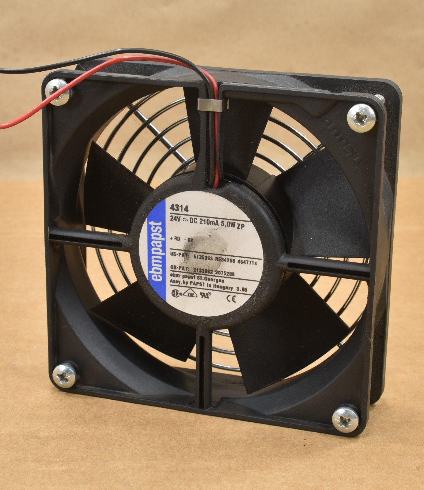 ebmpapst 4314  Fan DC 24V 5.0W , 2-wire