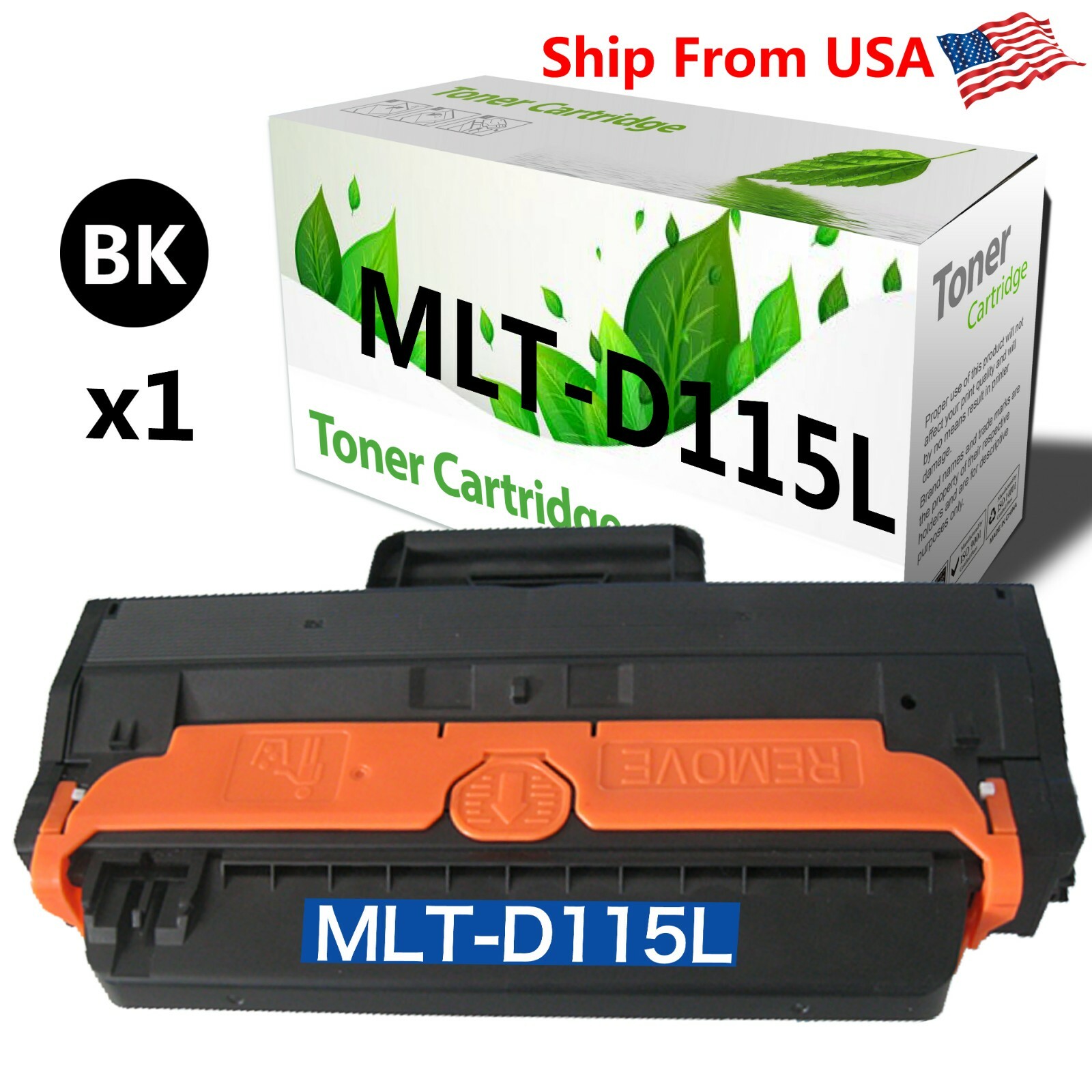 1 PK MLT-D115L MLTD115L Toner Cartridge for Samsung M2670N 2870FW 2870FD