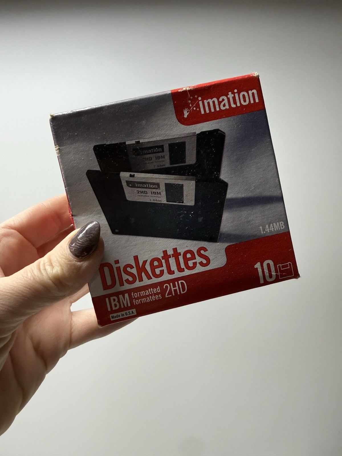 New Genuine Imation IBM Formatted 2HD 1.44 Diskettes (10 Pack) Floppy Disks