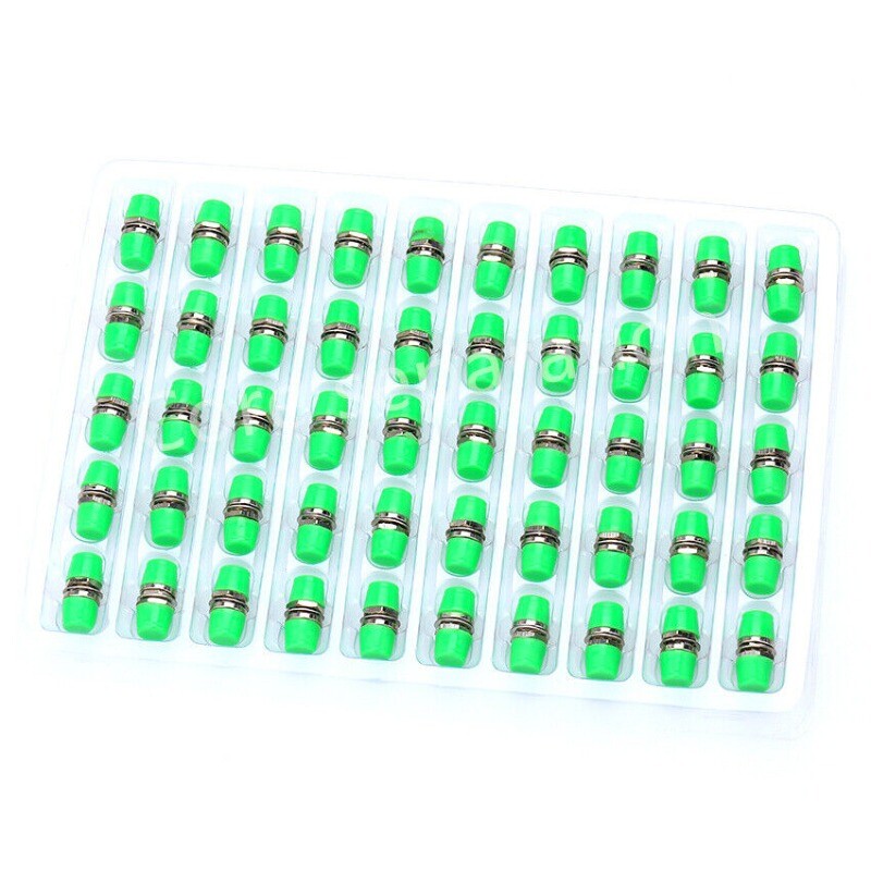 50Pcs FC-FC APC SM Fiber Optical Connector Optic Adapter Flange Coupler FC to FC