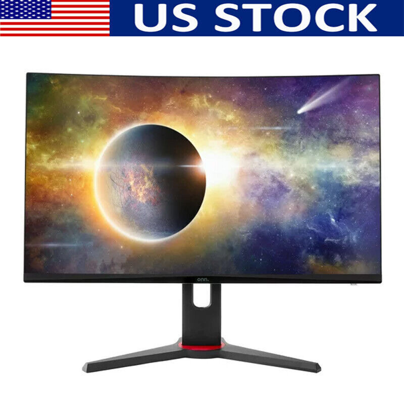 Curved Gaming Monitor W/ Adjustable Rack 27 Inch Low Blue Light Energy Efficient