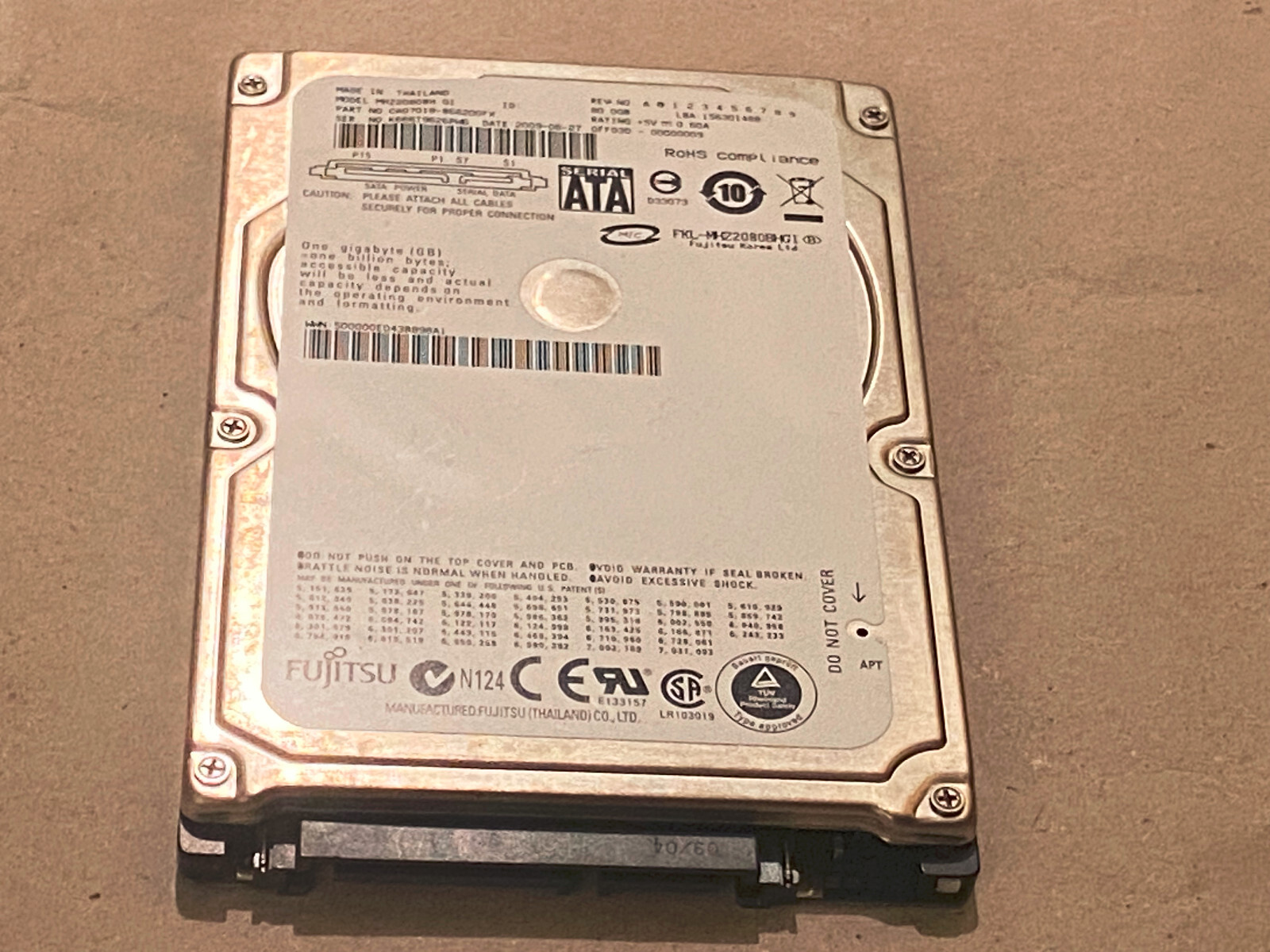 Xerox Hard Disk FUJITSU MHZ2080BH G1 CA07018-B66200FX FOR WORKCENTRE 7435