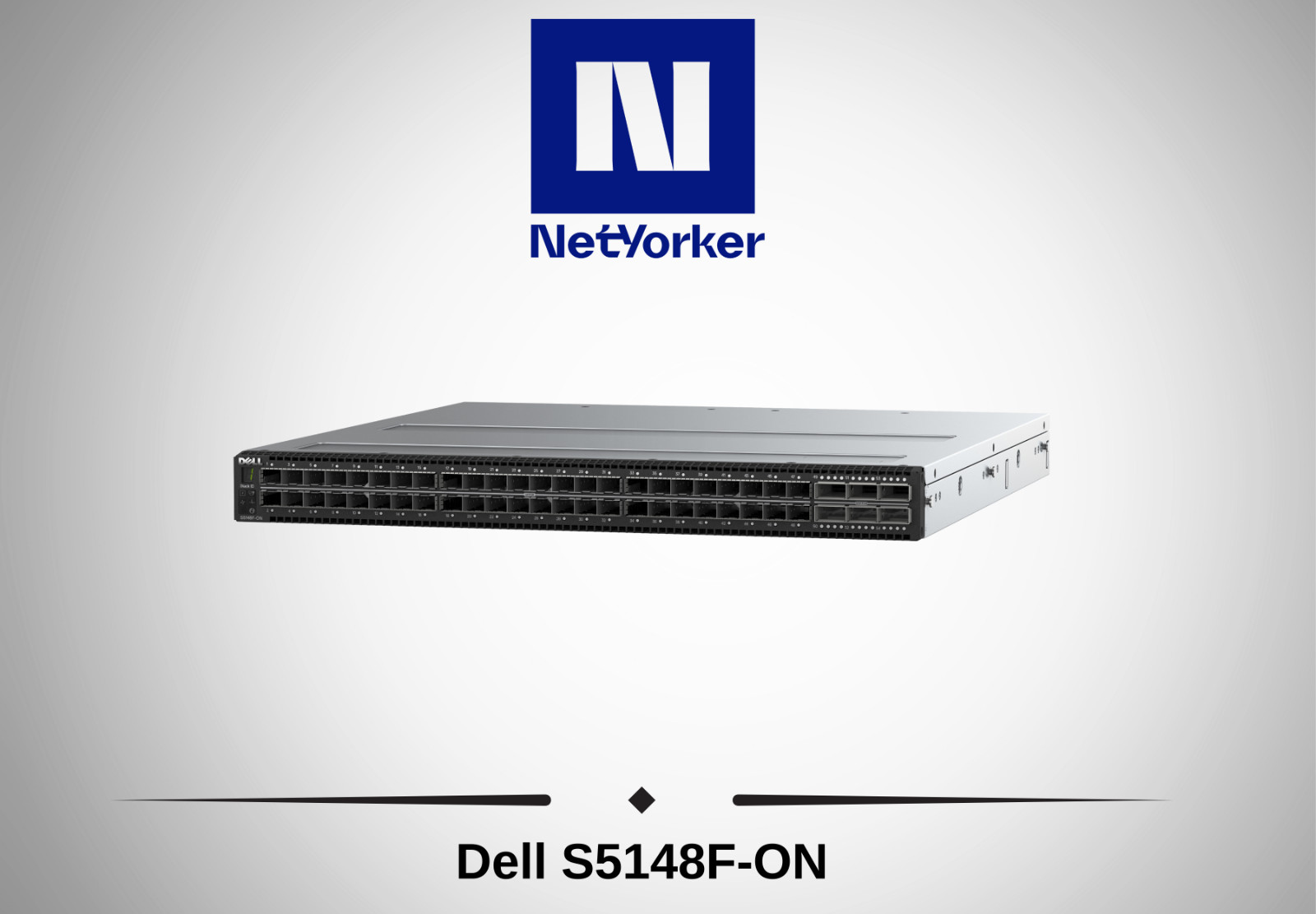 Dell S5148F-ON 48x 25GbE SFP+  6x 100GbE QSFP28  Switch w/ Dual AC- Fast Ship