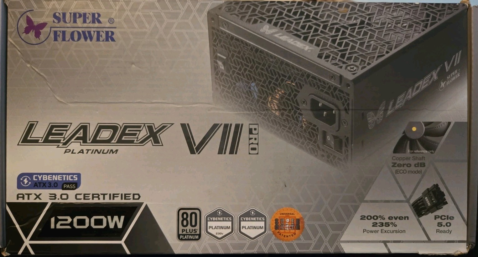 Super Flower Leadex Vii PRO 1200W 80+ Platinum SF-1200F14XP ATX3.0