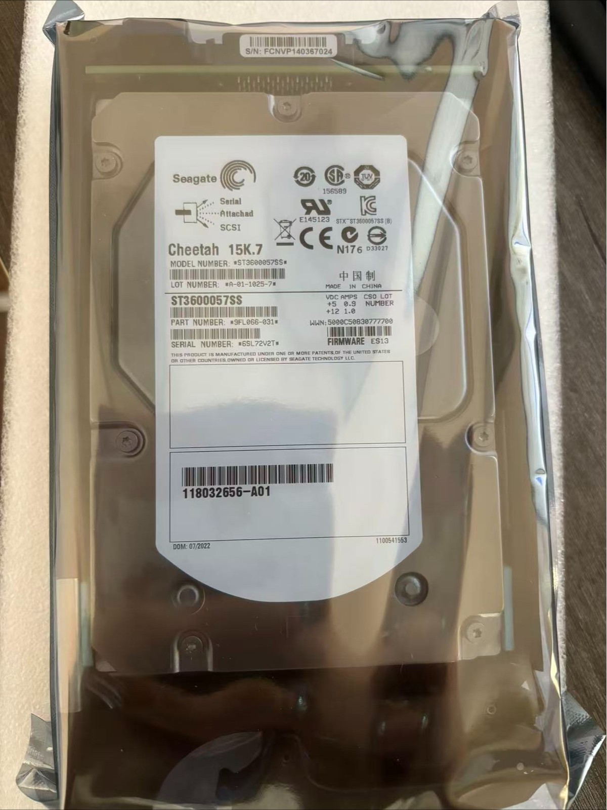 EMC V3-VS15-600 15K 005049274 005049677 005049675 600GB 3.5" SAS HARD DRIVE