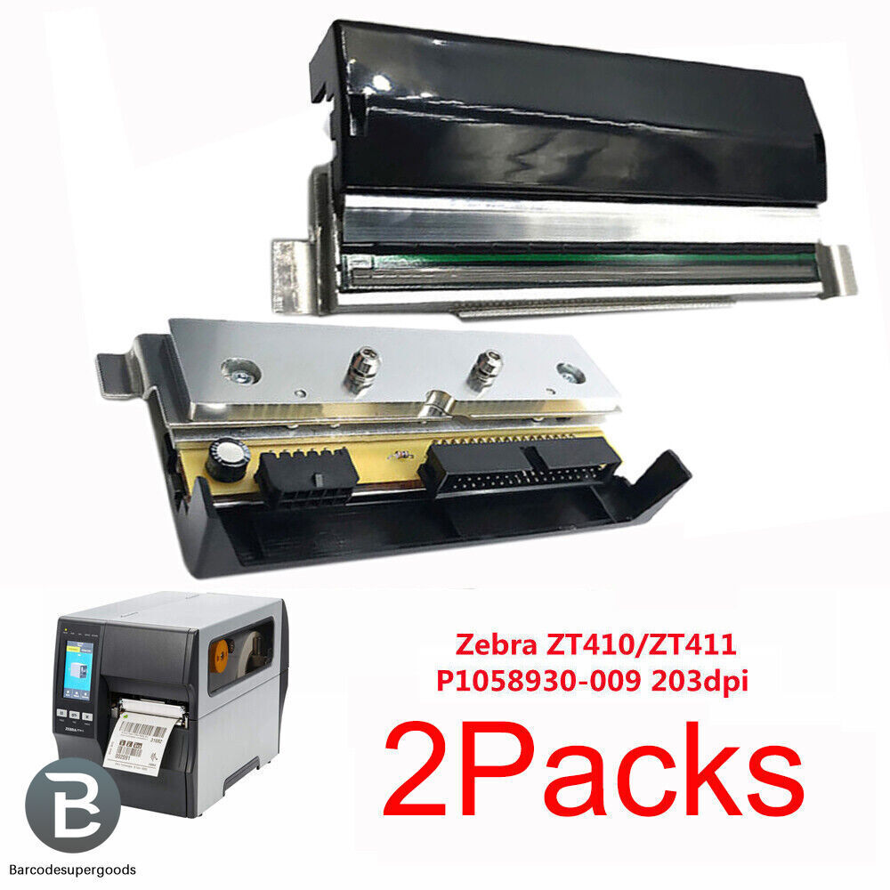2Pcs Printhead for Zebra ZT410 Thermal Printer Head 203dpi P1058930-009 A++OEM