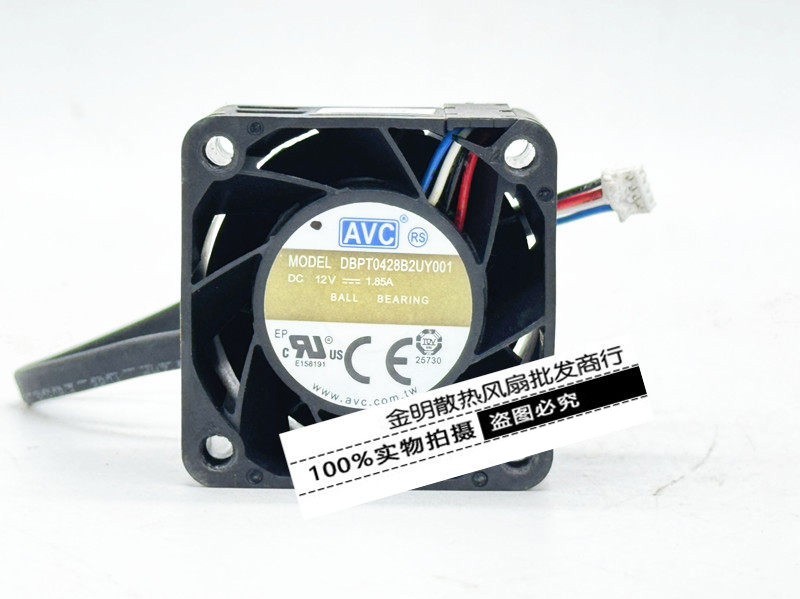 1PCS AVC DBPT0428B2U Y001 12V 1.85A High-Airflow Cooling Fan 4028
