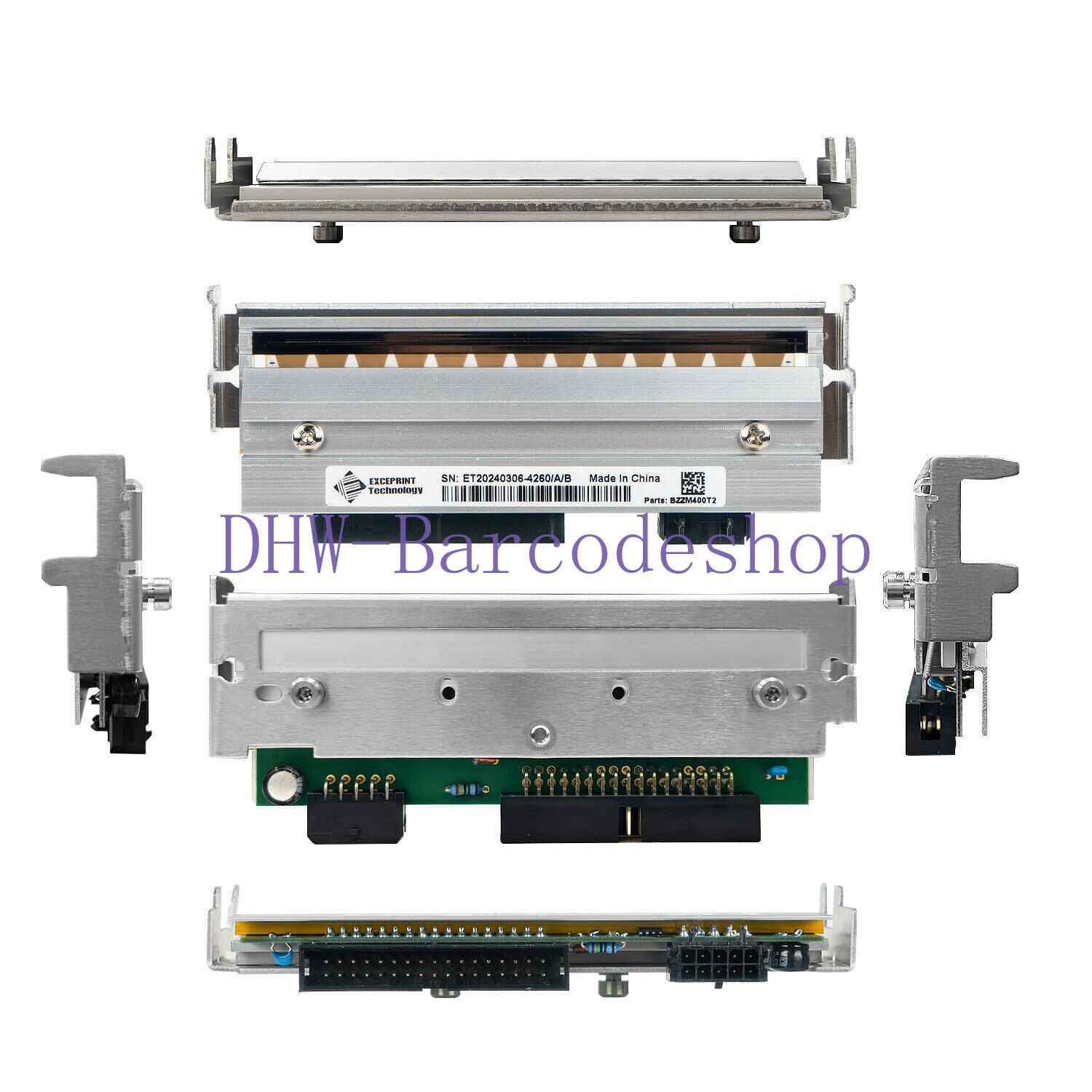 2PCS 79800M Printhead For Zebra ZM400 Print Head Thermal Printer 203dpi