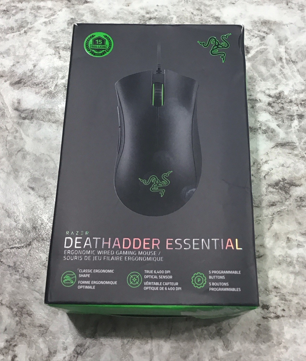 Razer DeathAdder Essential Wired Optical Gaming Mouse Brand New