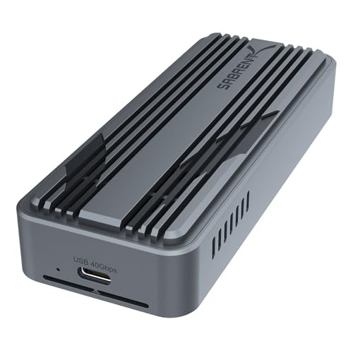 SABRENT USB4 NVME SSD ENCLOSURE TOOL-FREE 3900MB/S M.2 PCIE 4.0 X4 - SPACE GRAY