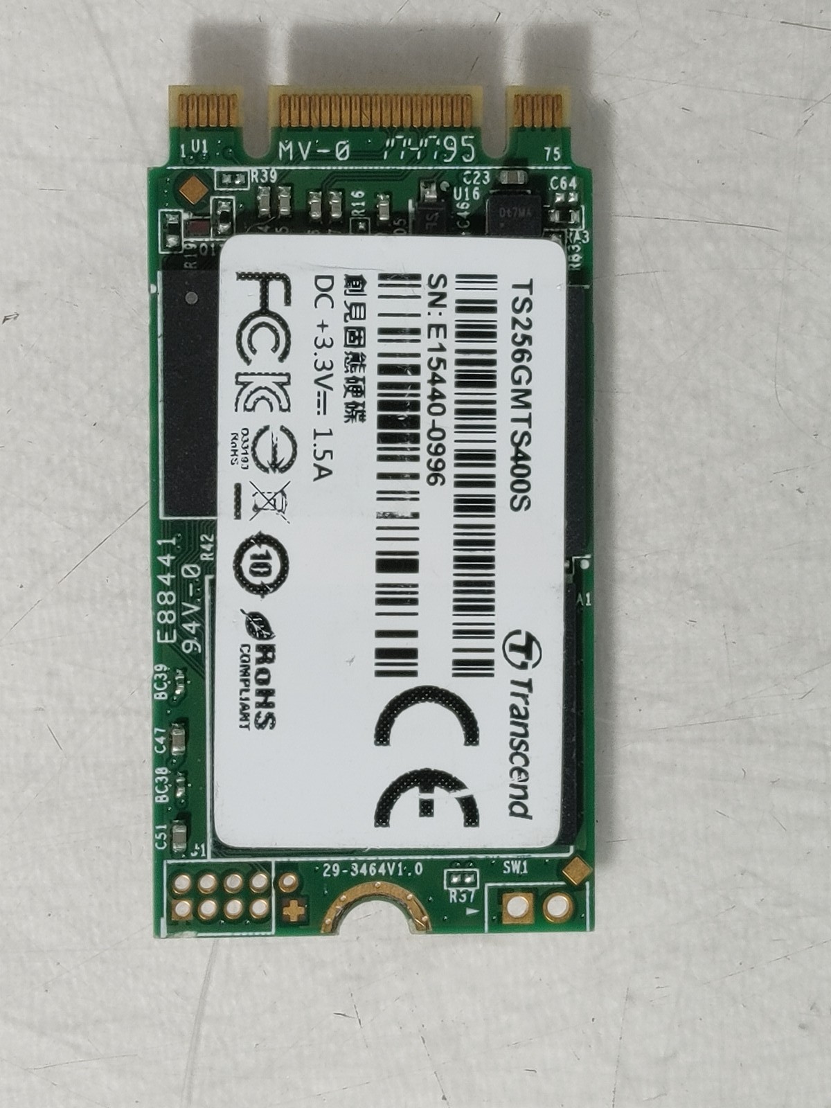Transcend TS256GMTS400S 256 GB M.2 42mm Solid State Drive