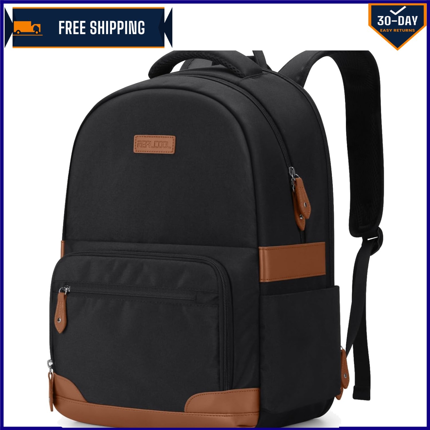 Spacious 31L Water-Resistant Backpack for 15.6-17.3” Laptops - Stylish Choice